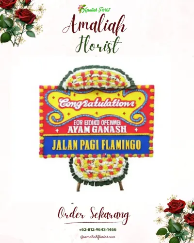 Bunga Papan Congratulation di Kameloh Baru